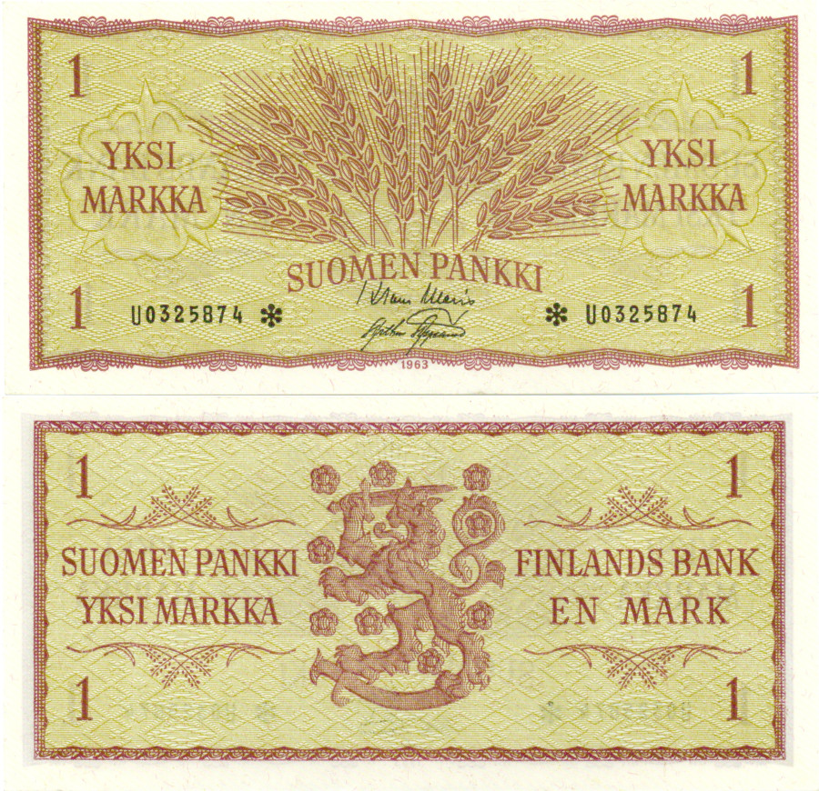 1 Markka 1963 U0325874*
